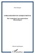 Couverture du livre « L'organisation du lexique mental : Des 