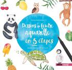 Couverture du livre « Dessins au feutre aquarelle en 5 étapes » de Verena Kaltenecker aux éditions Glenat