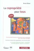 Couverture du livre « La copropriété pour tous (3e édition) » de Bruno Dhont aux éditions Vuibert