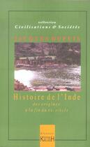 Couverture du livre « Histoire de l'inde » de Jacques Dupuis aux éditions Kailash