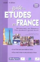 Couverture du livre « Guide des etudes en france » de Rafael Pulido aux éditions Studyrama