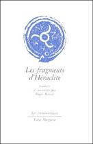 Couverture du livre « Les fragments d'Héraclite » de Heraclite aux éditions Fata Morgana