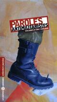 Couverture du livre « Paroles antimilitaristes » de  aux éditions Editions Libertaires