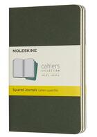 Couverture du livre « Cahier quadrillé poche myrte ; set de 3 » de  aux éditions Moleskine