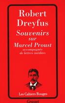 Couverture du livre « Souvenirs sur Marcel Proust » de Robert Dreyfus aux éditions Grasset