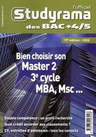 Couverture du livre « Bien choisir son master 2 3e cycle MBA, Msc... (édition 2008) » de  aux éditions Studyrama