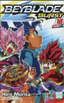 Couverture du livre « Beyblade - burst Tome 18 » de Hiro Morita aux éditions Crunchyroll