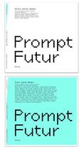 Couverture du livre « Prompt future thinking : savoir penser demain, avoir pensé demain » de Comtesse Xavier aux éditions Georg