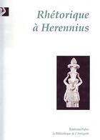 Couverture du livre « Rhétorique à Herennius » de  aux éditions Paleo
