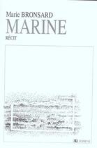 Couverture du livre « Marine » de Marie Bronsard aux éditions Domens