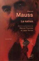 Couverture du livre « La nation » de Mauss Marcel aux éditions Puf