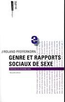 Couverture du livre « Genre et rapports sociaux de sexe » de Roland Pfefferkorn aux éditions Syllepse