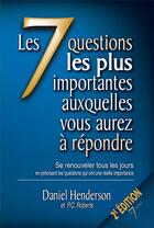 Couverture du livre « Les 7 questions les plus importantes auxquelles vous aurez à répondre » de Daniel Henderson aux éditions Sembeq