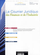 Couverture du livre « Courrier juridique des finances et de l'industrie (n.23 septembre-octobre 2003)- » de  aux éditions Documentation Francaise