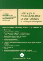 Couverture du livre « Mises a jour en gynecologie et obstetrique et techniques chirurgicales » de Hedon Bernard aux éditions Cngof