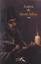 Couverture du livre « Lettres du mont athos » de Augieras/Lepekhine aux éditions Presses De La Renaissance