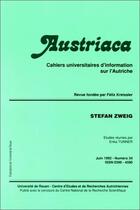 Couverture du livre « AUSTRIACA T.34 ; Stefan Zweig » de Erika Tunner aux éditions Pu De Rouen