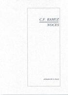 Couverture du livre « Noces » de Stravinsky et Charles-Ferdinand Ramuz aux éditions Alidades