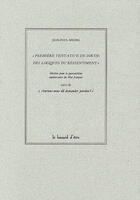 Couverture du livre « Première tentative de sortie des logiques du ressentiment » de Jean-Paul Michel aux éditions William Blake & Co