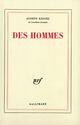 Couverture du livre « Des hommes » de Joseph Kessel aux éditions Gallimard