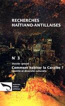 Couverture du livre « Comment habiter la caraibe ? - identite et diversite culturelle » de Calixte/Dorismond aux éditions Editions L'harmattan