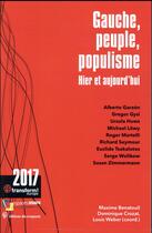 Couverture du livre « Gauche, peuple, populisme » de  aux éditions Croquant