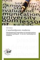 Couverture du livre « L'Azerbaidjanais moderne » de Veta Guliyeva aux éditions Presses Academiques Francophones