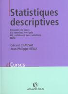 Couverture du livre « Statistiques descriptives » de Gerard Chauvat aux éditions Armand Colin