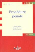Couverture du livre « Procedure Penale » de Levasseur et Bouloc aux éditions Dalloz