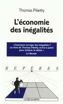 Couverture du livre « L'Economie Des Inegalites » de Thomas Piketty aux éditions La Decouverte