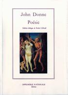 Couverture du livre « Poésie » de John Donne aux éditions Actes Sud