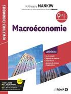 Couverture du livre « Macroéconomie » de N. Gregory Mankiw aux éditions De Boeck Superieur