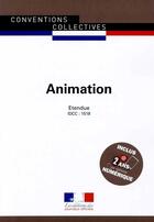 Couverture du livre « Animation ; convention collective nationale étendue, IDCC 1518 (16e édition) » de Journaux Officiels aux éditions Documentation Francaise