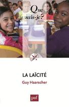 Couverture du livre « La laïcité (5e édition) » de Guy Haarscher aux éditions Que Sais-je ?