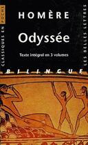 Couverture du livre « Odyssée ; coffret » de Homere aux éditions Belles Lettres