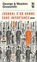 Couverture du livre « Journal d'un homme sans importance » de George Grossmith et Weedon Grossmith aux éditions 10/18