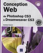 Couverture du livre « Design web ; de Photoshop CS3 à dreamweaver CS3 » de Dominique Desmont aux éditions Eni