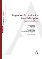 Couverture du livre « La gestion du patrimoine immobilier prive - aspects civils et fiscaux » de  aux éditions Anthemis