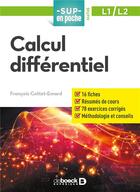 Couverture du livre « Sup en poche : calcul différentiel ; L1-L2 » de Francois Cottet-Emard aux éditions De Boeck Superieur