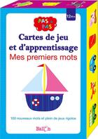 Couverture du livre « Cartes de jeu et d'apprentissage - mes premiers mots » de  aux éditions Le Ballon