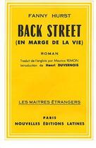 Couverture du livre « Back Street (en marge de la vie) » de Fanny Hurst aux éditions Nel