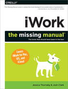 Couverture du livre « IWork: The Missing Manual » de Josh Clark aux éditions O`reilly Media