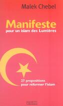 Couverture du livre « Manifeste Pour Un Islam Des Lumieres » de Chebel-M aux éditions Hachette Litteratures