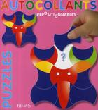 Couverture du livre « Puzzles rose ; autocollants repositionnables » de Chalvignac/Azambourg aux éditions Fleurus