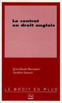 Couverture du livre « Le contrat en droit anglais » de Montanier Jc aux éditions Pu De Grenoble