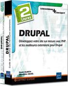 Couverture du livre « Drupal ; coffret ; développez votre site sur mesure avec PHP et les meilleures extensions pour Drupal » de David Olmeta et Alexandre Israel aux éditions Eni