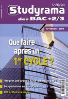 Couverture du livre « L'officiel des bac +2/3 (édition 2008) » de  aux éditions Studyrama