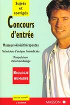 Couverture du livre « Concours d'entree ecoles de kinesitherapeutes t.1 ; techniciens de laboratoire » de Gassier et Magere aux éditions Elsevier-masson