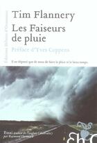 Couverture du livre « Les faiseurs de pluie » de Tim Flannery aux éditions Heloise D'ormesson