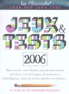 Couverture du livre « Jeux et tests » de  aux éditions Editions 365